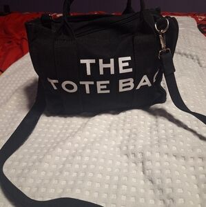 The Tote Bag Black Crossbody Tote